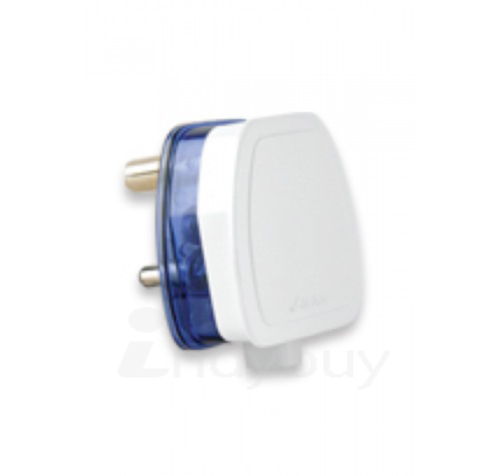 Lisha Super 6A 3 Pin Plug Top (Transparent Blue Base)